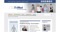 Desktop Screenshot of bvmed.de